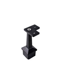 Stainless Steel Top Mount Brackets, 90° Corner, Fixed - Round and Flat Saddle - Alloy 304 - #4 Satin Finish