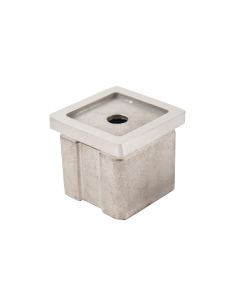 Stainless Steel Handrail Adapter - Square - Alloy 304 - #4 Satin Finish
