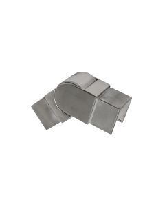 25˚ to 55˚, Square, Adjustable Vertical Elbow for Cap Rail - Alloy 304
