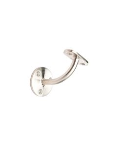 Flat Saddle, Fixed, Round, Wall Mount Bracket - Alloy 316 