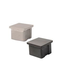 Stainless Steel Caps - Square - Alloy 304 - #4 Satin Finish