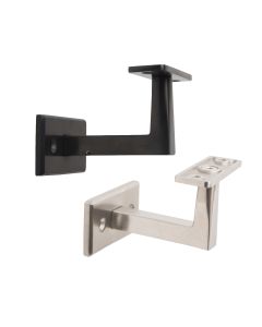 Fixed Saddle, Rectangular, Wall Mount Bracket, 90° Arm