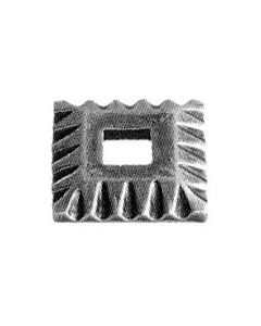 Base Collars - Square Holes - Hot Forged Iron - 9/16" square hole