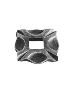 Base Collars - Square Holes - Hot Forged Iron - 9/16" square hole