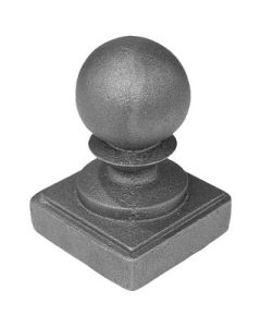 Post Balls, Square Base, Cast Iron