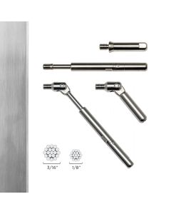 Surface Mount Threaded Fastener Fittings for Metal Post