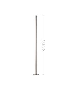 Round, Plain Posts with Anchor Plate