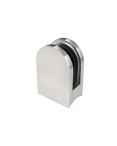 Medium, Round, Glass Clip for Round Post - Alloy 316   