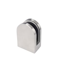 Medium, Round, Glass Clip for Square Post - Alloy 316   