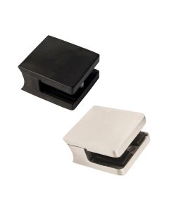 Square, Glass Clips for Round Posts