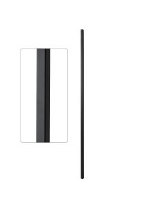 Steel Tube Spindles – 1" Square Series - Plain - Satin Black