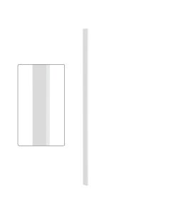 Steel Tube Balusters - 1 1/2" x 1/2" Rectangular Series - Plain - Designer White