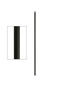 Steel Tube Balusters- 5/8" Square Series With Dowel Top