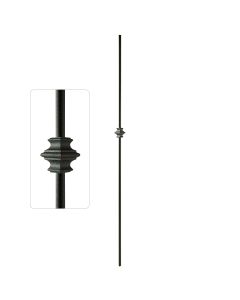 Steel Tube Balusters- 1/2" Round Series - Single Collar