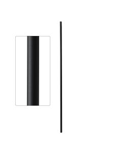 Steel Tube Spindles – 3/4" Round Series - Plain - Satin Black