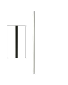 Steel Tube Balusters- 5/8" Round Series - Plain - Satin Black