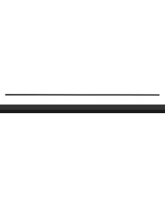 Steel Tube Length - 1/2" Square Series - Plain - Satin Black