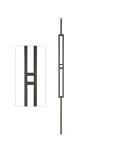 Geometric Steel Tube Spindles, 1/2" Square Series