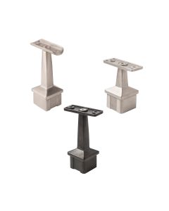Stainless Steel Top Mount Brackets, Center, Fixed Saddle - Alloy 304 - #4 Satin Finish