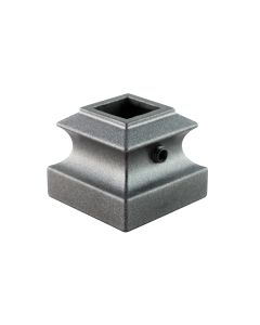 Aluminum Base Collars - 1/2" Square - Gun Metal Grey