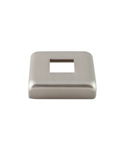 Steel Base Collars - 1/2" Square - Brushed Stainless Effect