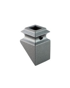 Aluminum Pitch Base Collars - 1/2" Square - Gun Metal Grey