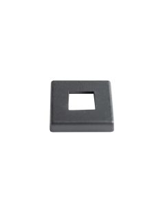 Aluminum Base Collar - 1/2" Square - Low Profile - Satin Black