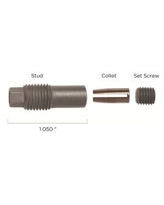 RailFX® 1/8" Dia. Tensioner Swageless Stud, Through-Post Fitting for Metal and Wood Post (Level and Stair)