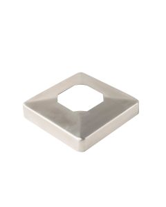 Square, Cover Flange for Surface Mount Glass Spigot - Alloy 316