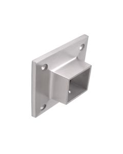 Stainless Steel Wall Flange, Square - Alloy 304 - #4 Satin Finish