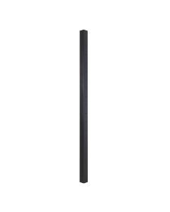 Bezdan Cable Black End Post, 2" x 2" Fascia Mount Pre-Drilled for 1/8" Dia. Through-Post Fittings (Level)