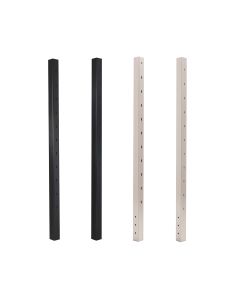 Bezdan Cable Square Post, Fascia Mount, Stair Applications,  Pre-Drilled for Cable, Alloy 316L