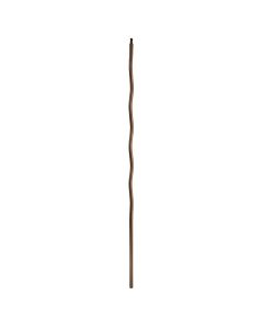 Steel Tube Balusters - 1/2" Square Series With Dowel Top - Wavy - Burnt Penny