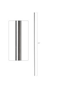 1/2” Round Tube Spindles - Stainless Steel Series - Plain - Satin Finish
