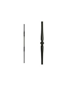 Steel Tube Balusters- 9/16" Round Series - Double Collar