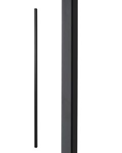Steel Tube Spindles – 1" Square Series - Plain - Satin Black
