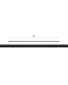 Steel Tube Length - 1/2" Square Series - Plain - Satin Black