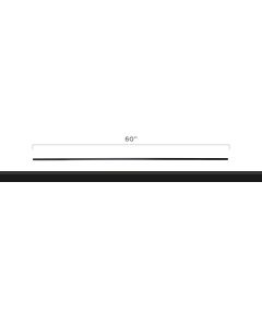 Steel Tube Length - 5/8" Round Series - Plain - Satin Black