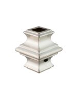 Zinc Baluster Collar - 1/2" Square - Brushed Stainless Effect