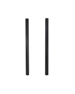 Bezdan Cable Black Square Post Fascia Mount, Pre-Drilled for Through-Post Fittings (Stair)