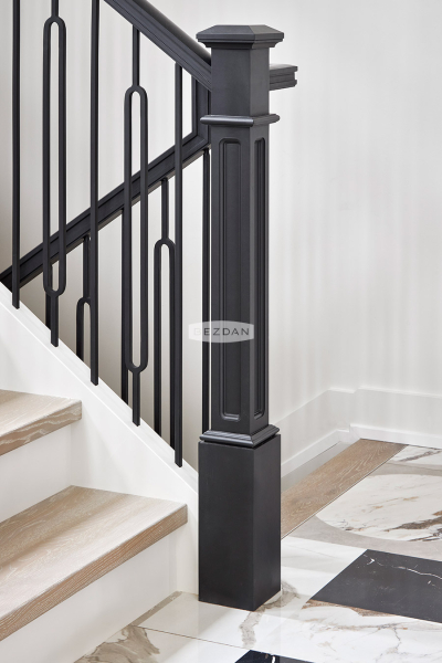 TimeLine® geometric steel tube baluster TL68-1-30 and plain baluster TL12X-30