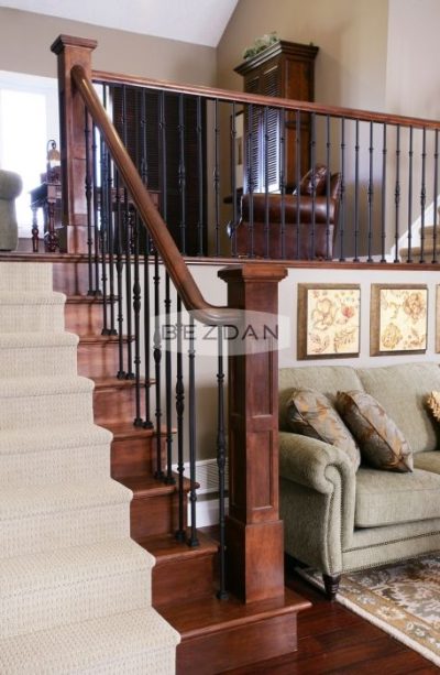 TimeLine steel tube decorative baluster TL230-2RD-30 and TL415RD-30, base collar 10-18A-30