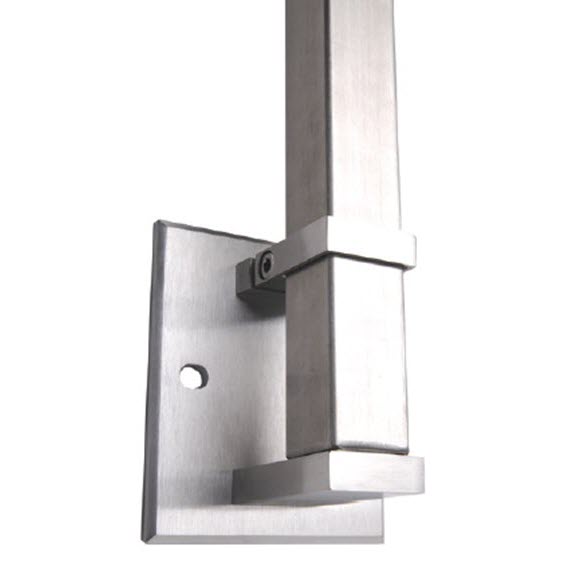 The fascia mount baluster bracket The fascia mount baluster bracket can maximize useable floor space and provides a clean aesthetic.