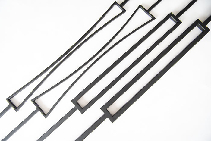 Geometric Style Finished Balsuters for contemporary railing designs