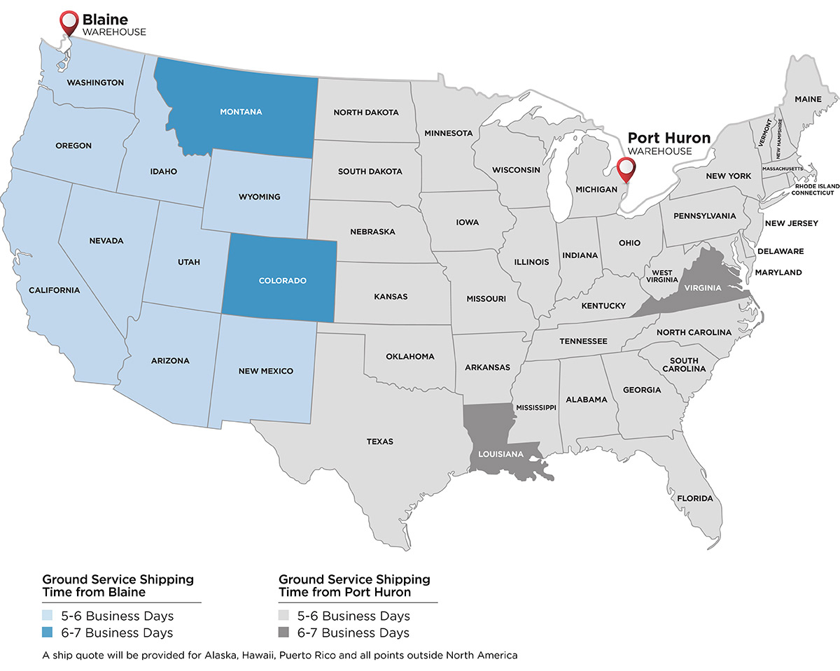 Shipping graphics USA